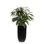 4'H Artifical Dracaena Plant In Black Tin Planter