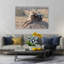 Mother Cheetah And Cub Contemporary Cat Animal Nature Wall Art Print-777914536