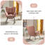 Chaise berçante en tissu avec repose-pieds Teddy-1280575647