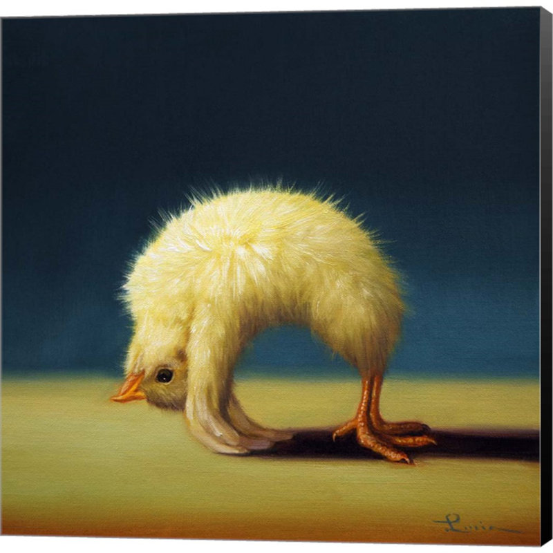 «Yoga Chick Upward Bow» par Lucia Heffernan, impression sur toile tendue
