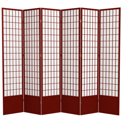 Alex 84'' H Solid Wood Folding Room Divider