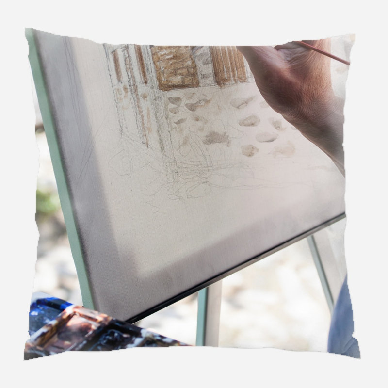 Coussin décoratif figure Izzie, Intérieur, Microsuède