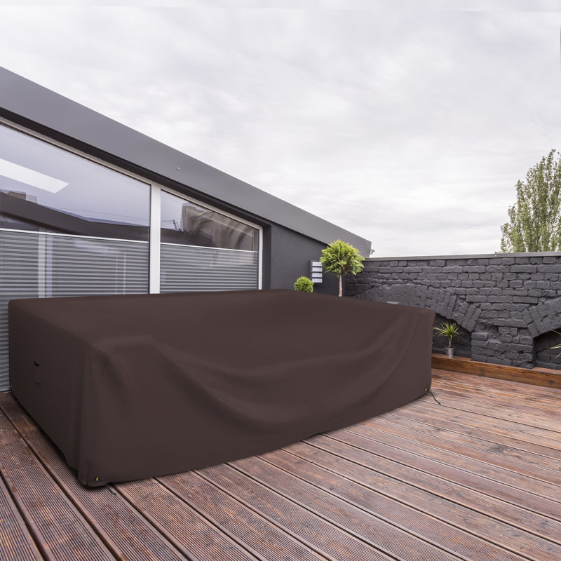 Outdoor Sectional Sofa Cover, 109.2cm H x 248.9cm W x 170.2cm D, Coffee