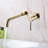 Wall Mount Single Handle Bathroom Faucet Brushed