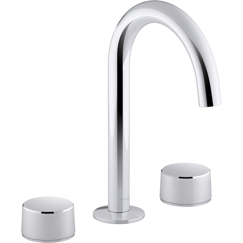 Components Wide Spread Bathroom Faucet with Handles, Cylinder Handle