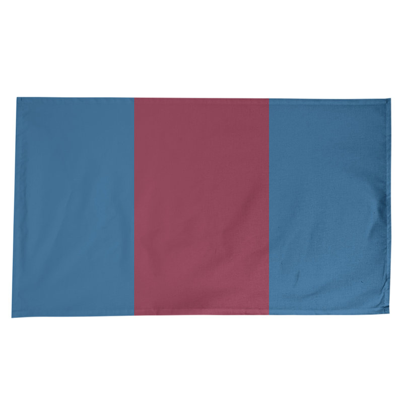 Boston Table Runner, 102" x 58", Cotton Blend, Colorado,Blue/Burgundy/Blue