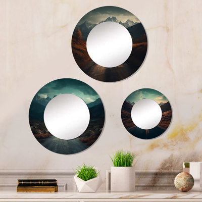 Ellese Metal Circle Mirror