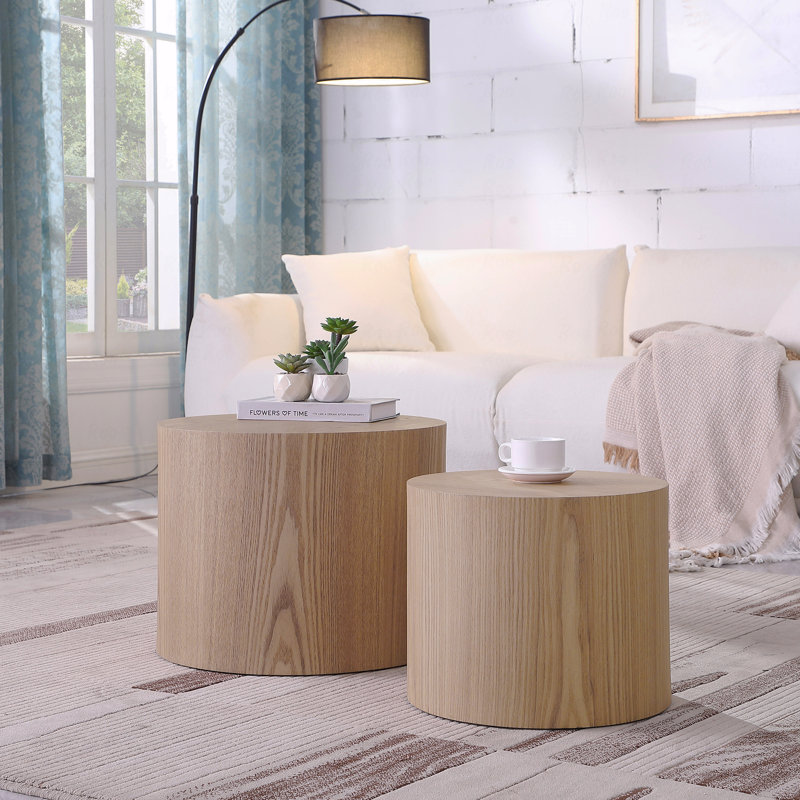 Ensemble de 2 tables gigognes en MDF