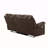 Bruni Brown Console Reclining Loveseat