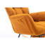 Chaise berçante à dossier avec repose-pieds réglable l 27,6 po x l 27,6 po x H 38,8 po-517431572