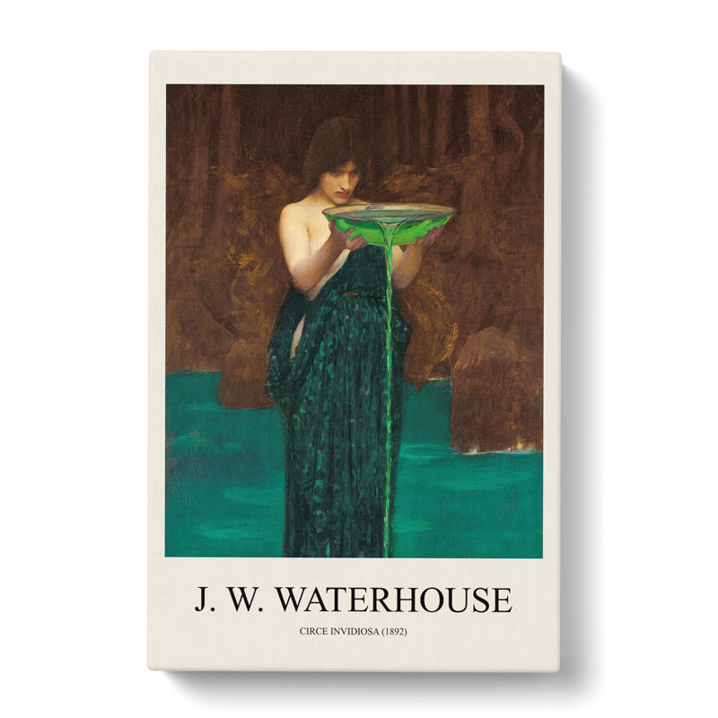 Circe Invidiosa by John William Waterhouse - Wrapped Canvas, 50cm H x 35cm W x 3cm D