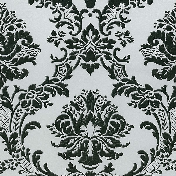 Rouleau de papier peint L 32,7 pi x l 20,5 po Edgewater, Metallic Silver/Black