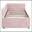 Lit de jour simple rembourré avec couchette-1960620890
