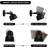 Modern Plug In Cord Rotate Reading Wall Lamp With Switch, Black
