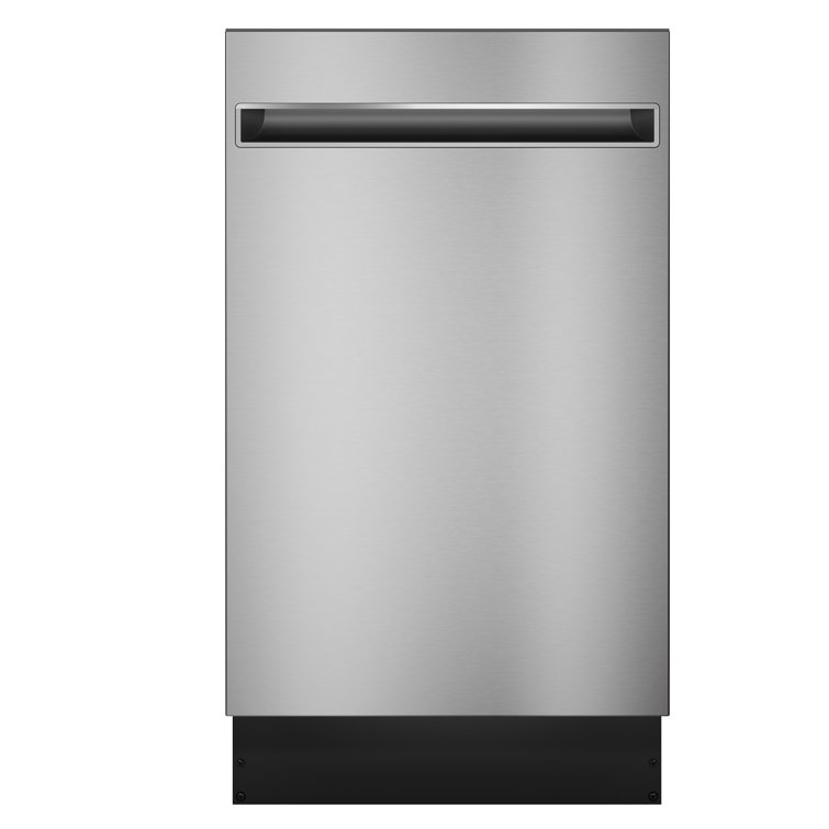 Haier Small Space Kitchen Appliances 47 Decibel ENERGY STAR Certified Built-In Dishwasher with Adjustable Rack and Tall Tub Stainless Steel