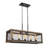 Holbert 5-Light Black Farmhouse Kitchen Island Linear Pendant