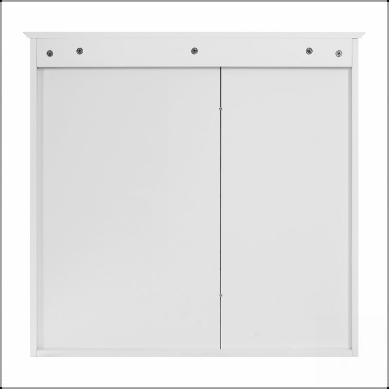 W H Medicine Cabinet Mirror, White