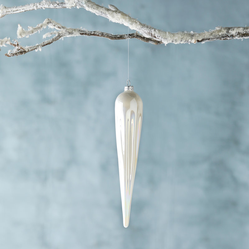 Northern Lights 10'' Glass Other Finial Ornament