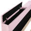 Lit de jour moderne rembourré avec rangement et système, molleton rose, gigogne avec accoudoirs Space Design, appareil audio-1991146972-1991146973