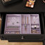 Commode 12 tiroirs avec grande capacité de rangement, commode de rangement large avec glissières en métal et design moderne-1249085947