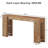 70.9" Narrow Wood Entryway Sofa Table-94149638