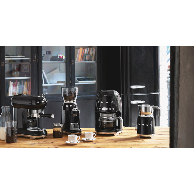 Machine à café goutte à goutte style rétro de 50 tasses avec filtre, Noir