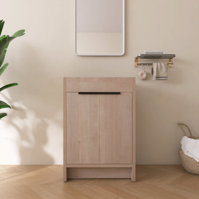 24" Freestanding Bathroom Only Vanity without Top