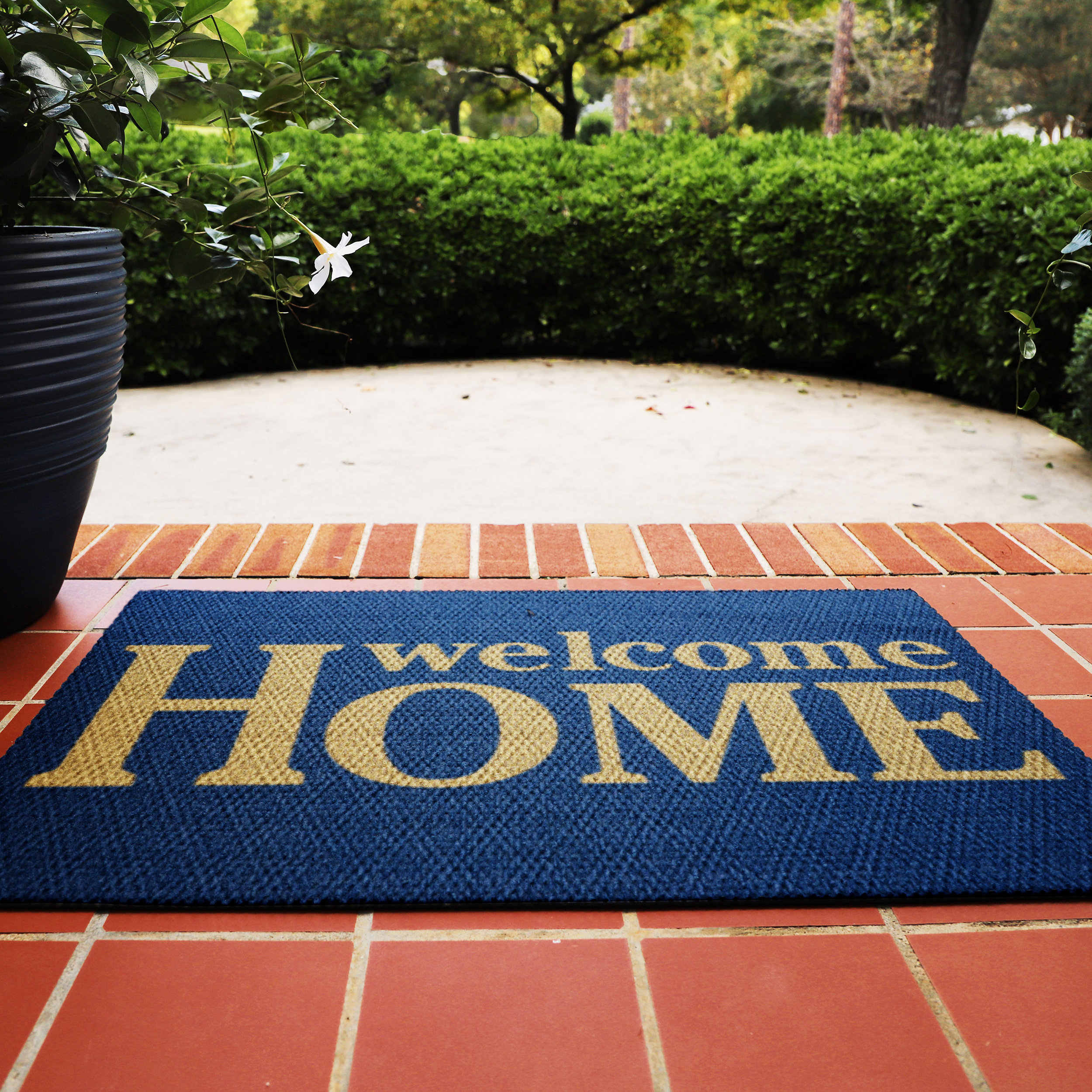 Gracie Oaks Kittleson Non-Slip Floral Outdoor Doormat & Reviews