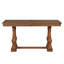 Ensemble de salle à manger extensible en bois massif 7 pièces (58"-76") avec 6 chaises rembourrées à dossier ovale