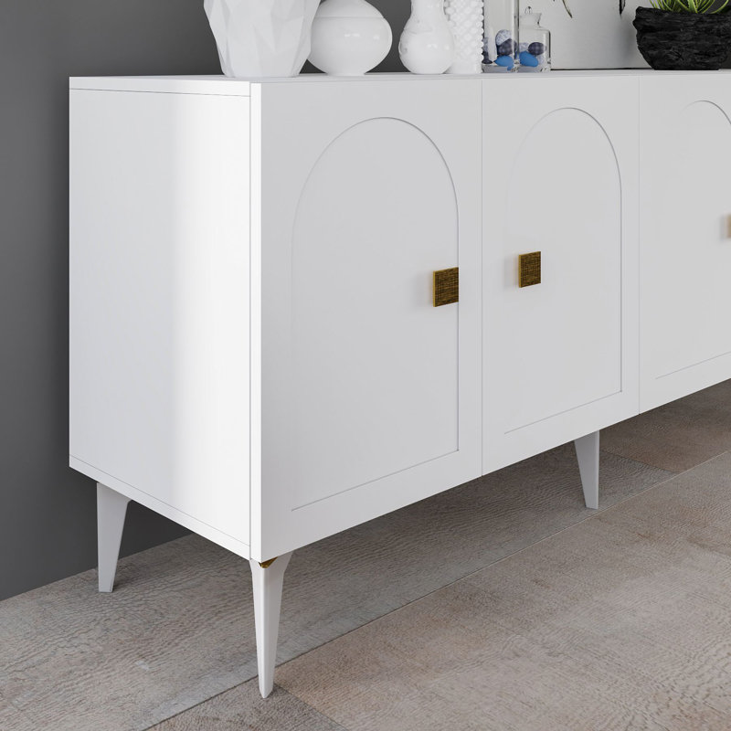 Olivia 150cm Console Table, White