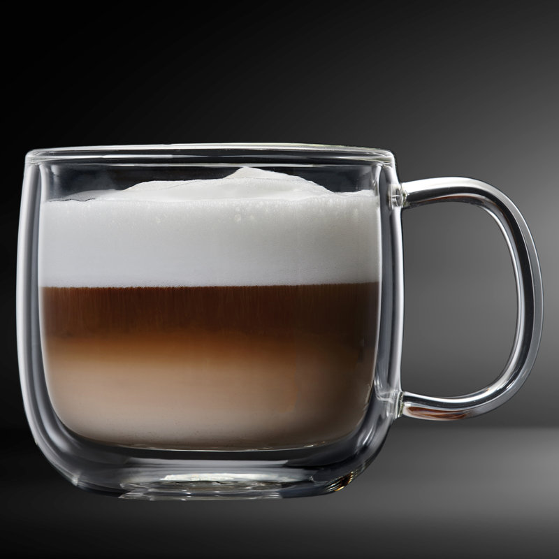Grande tasse à café à double paroi Barrand Cafe Latte Barista