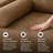 60'' Faux Leather Loveseat