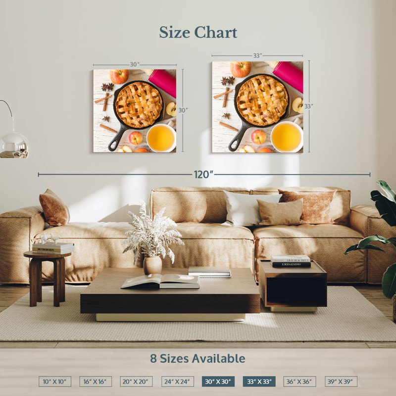 Yarlin Apple Pie, 33" H x 33" W