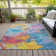 Machine Washable Indoor/Outdoor Cinead ACN1713 Blue Rug
