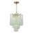Hamdiye 4 Light Aged Brass Pendant-2040588022