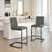 Bar Stool - Speckled Textured Fabric with Vertical Tufted Backrest, , Sturdy Metal Frame & Footrest for Kitchen Island & Home Bar,2 Sets-505071409