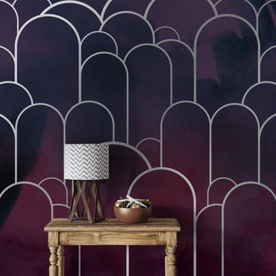 Murale abstraite géométrique 3D noir et beige | Papier peint adhésif Luxury Luxury Architectural | Décoration murale de salon amovible