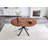 Extendable Round Dining Table with Sturdy Metal Legs