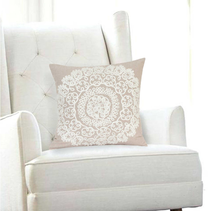 Arlene Tan Throw Pillow, Poly