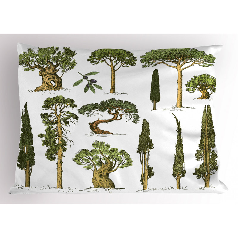 Forest Polyester Sham Set, Twin