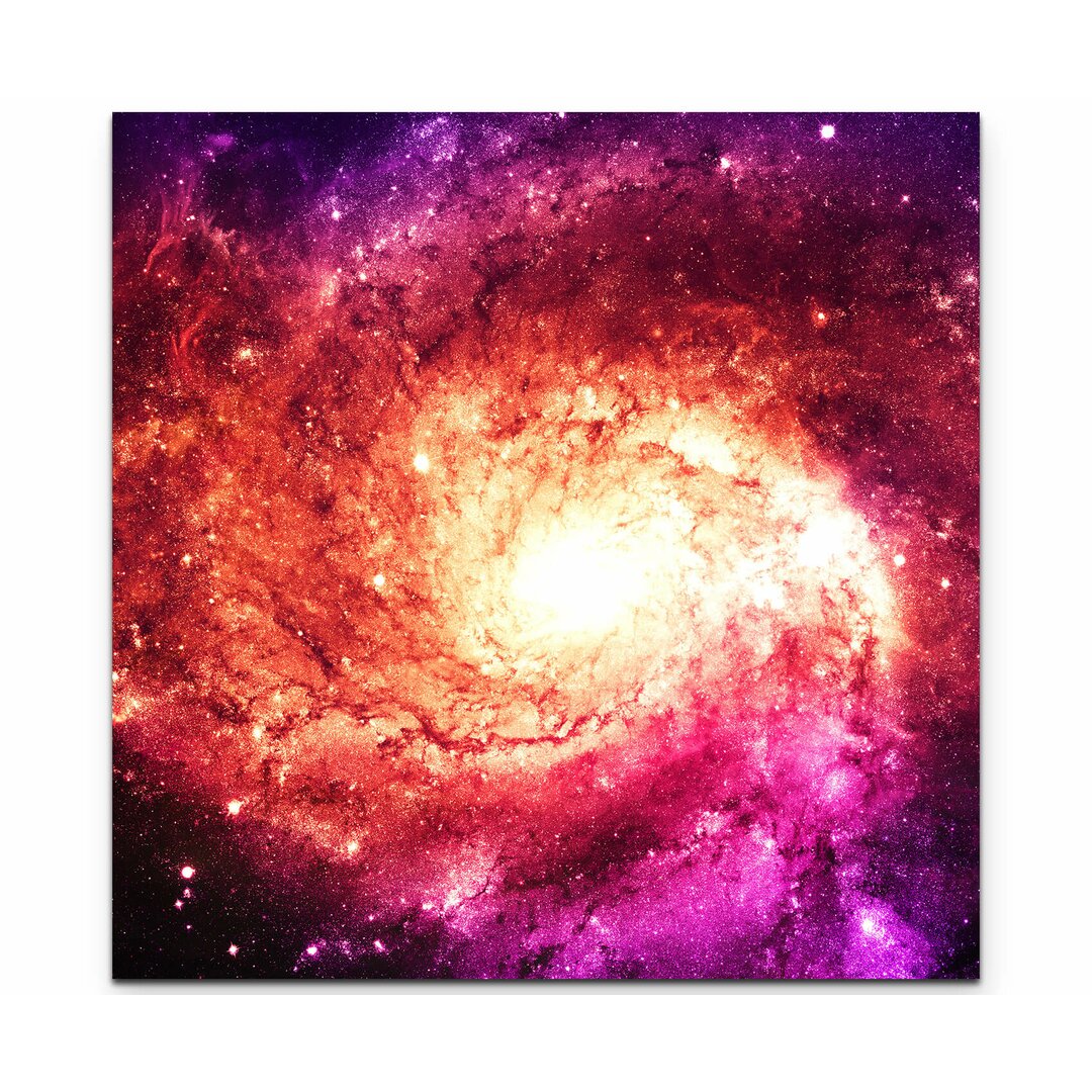 Leinwandbild Magenta Galaxie