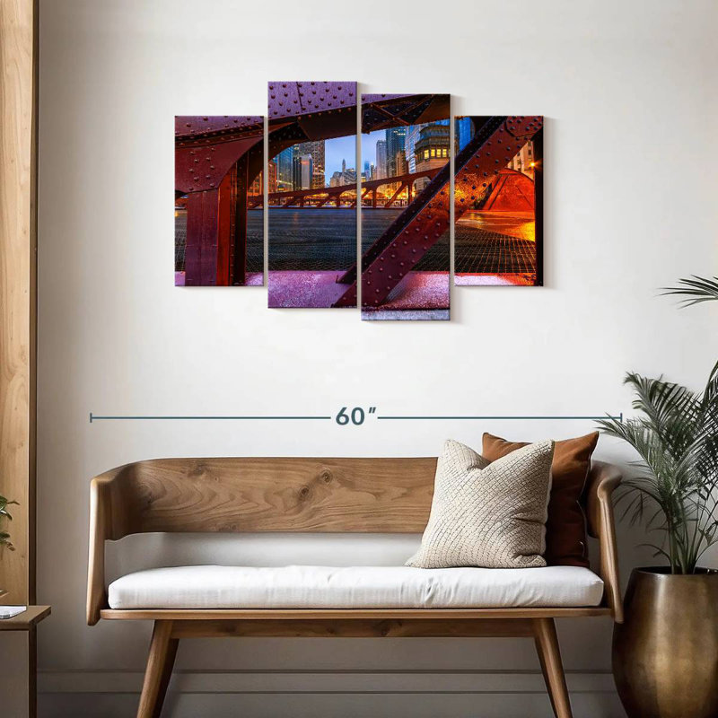Lilie Chicago Marshall Suloway Bridge, 27" H x 43" W