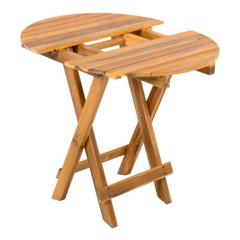 - Table en bois pliable finie, peu encombrante, pouvant supporter jusqu'à 175 lb, facile à ranger