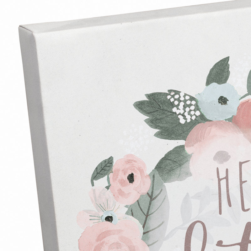 Art sur toile hello little one Blankenship, H 14 po x l 11 po x P 1,25 po