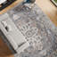 Tapis gris noué à la main de haute qualité-99400253