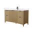 Palmilla 48" Freestanding Single Bathroom Vanity with Cultured Marble Top-312540833-312540845-319275690