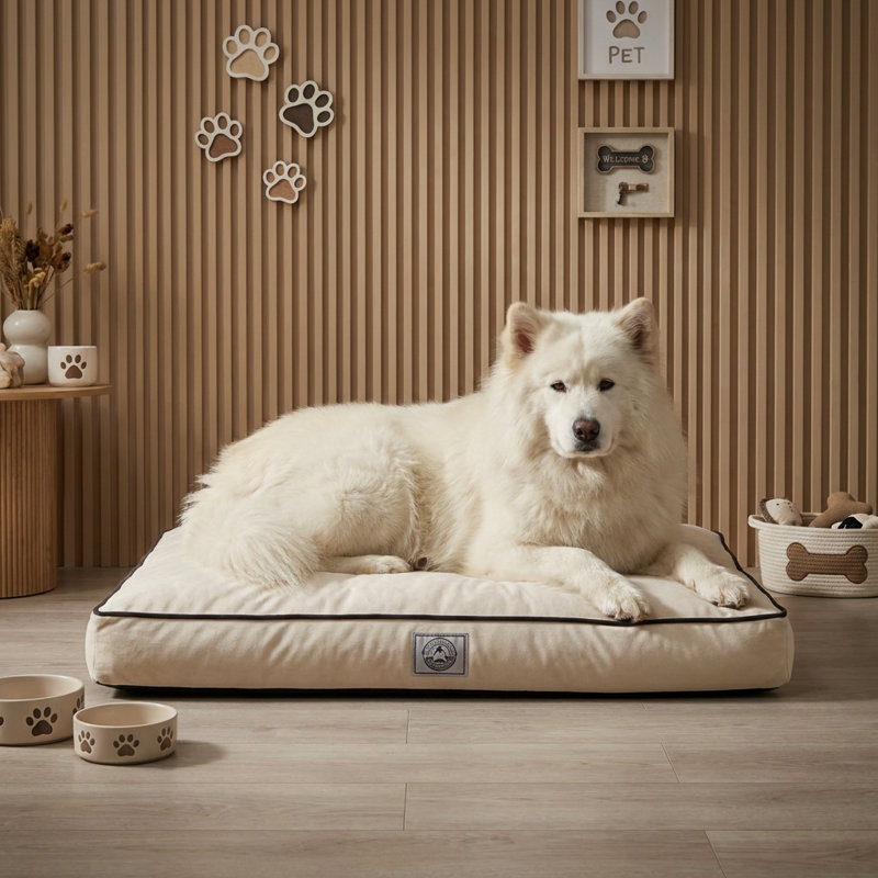 Lit pour chien Pawsy, 32.3, Crème