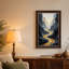 «Winding Gold River in Dark Blue Canyon», art mural-58395469