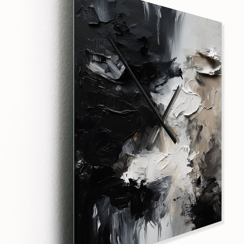 Jaleyza - Abstract Painting Very Large Wall Clocks, 40" H x 30" W x 1" D