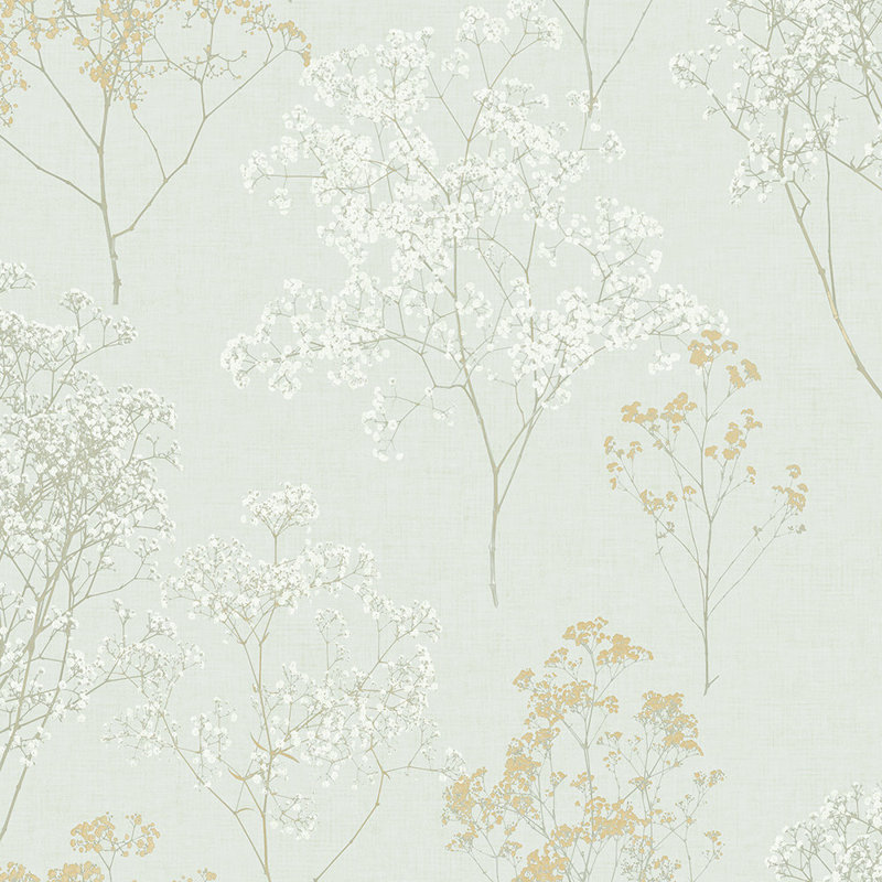 Rouleau de papier peint 33 pi x 20,5 po reine anne dentelle Cranbrook, Vert